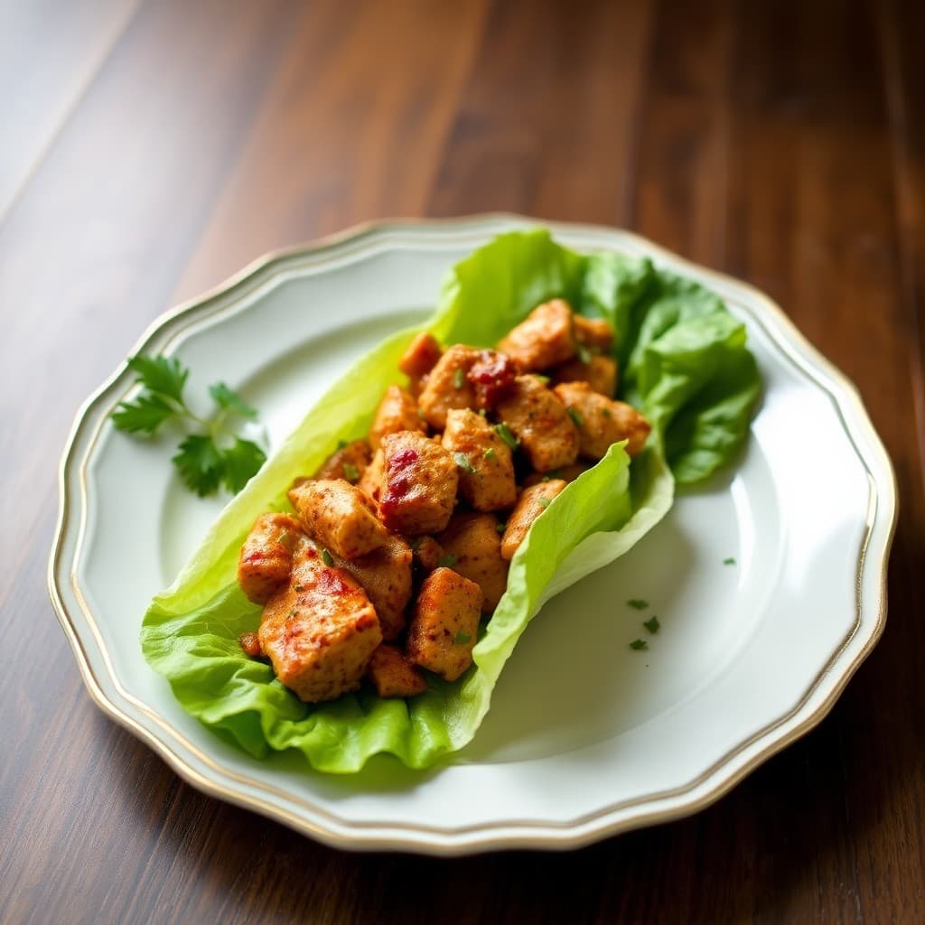 Moroccan-Spiced Chicken Lettuce Wraps