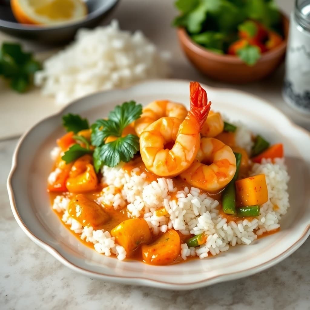 Spicy Thai Shrimp Coconut Curry