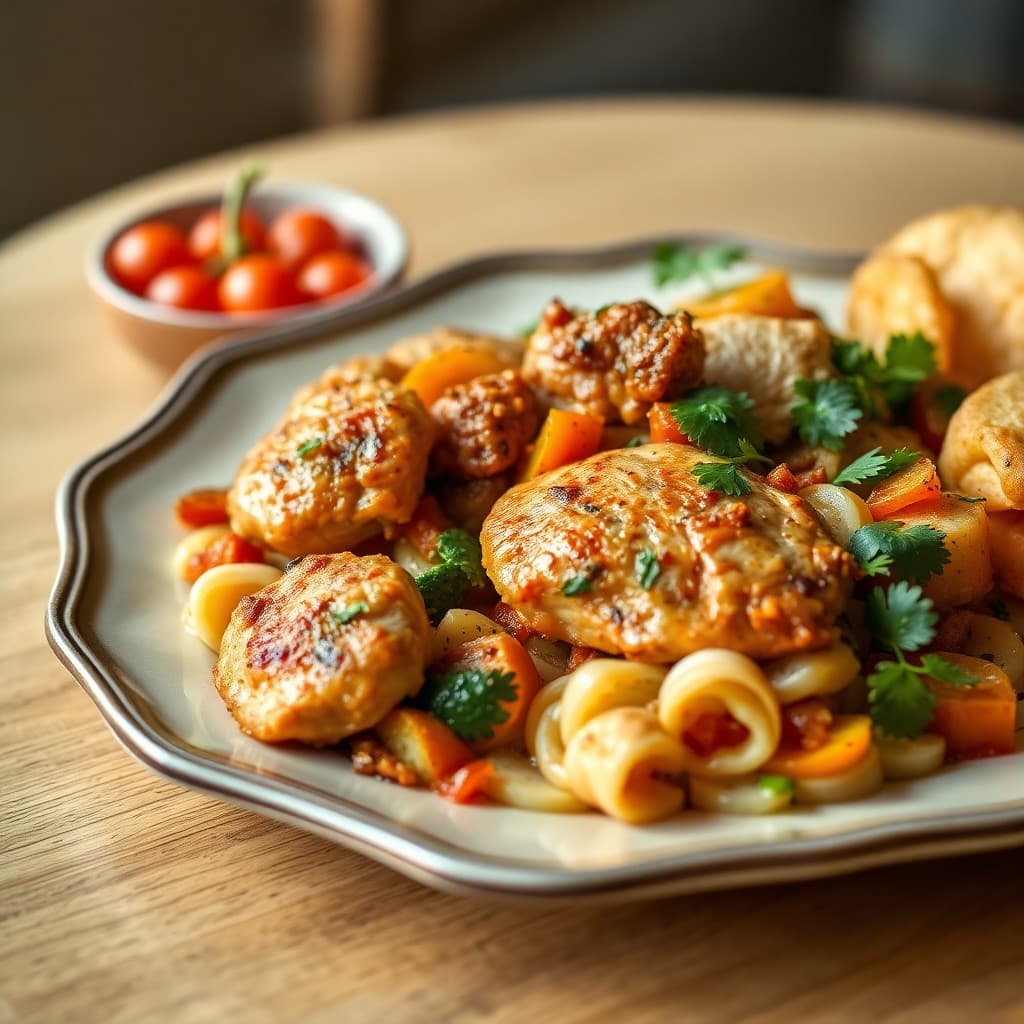 Vibrant Moroccan-Inspired Chicken Tagine