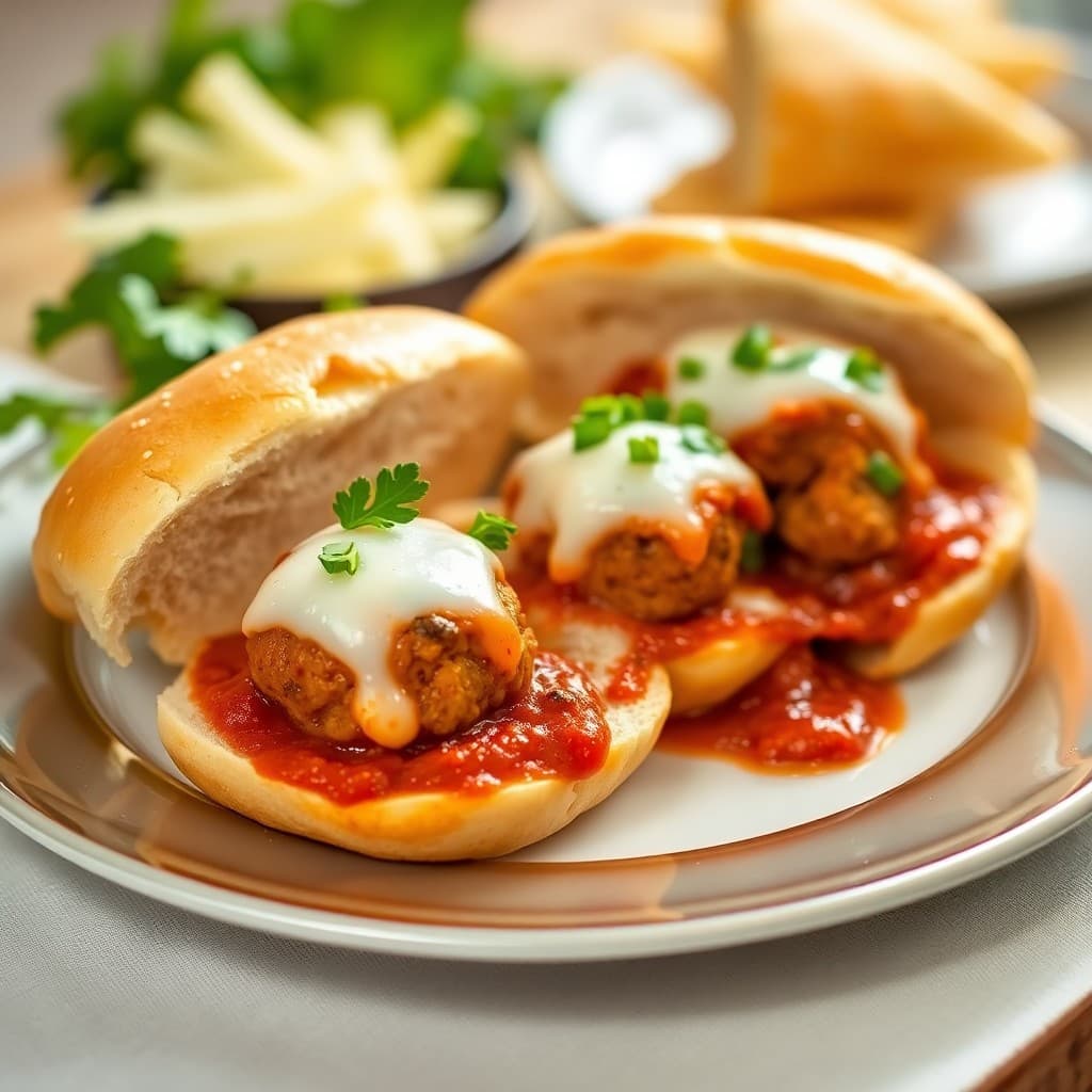 Zesty Italian Chicken Meatball Subs