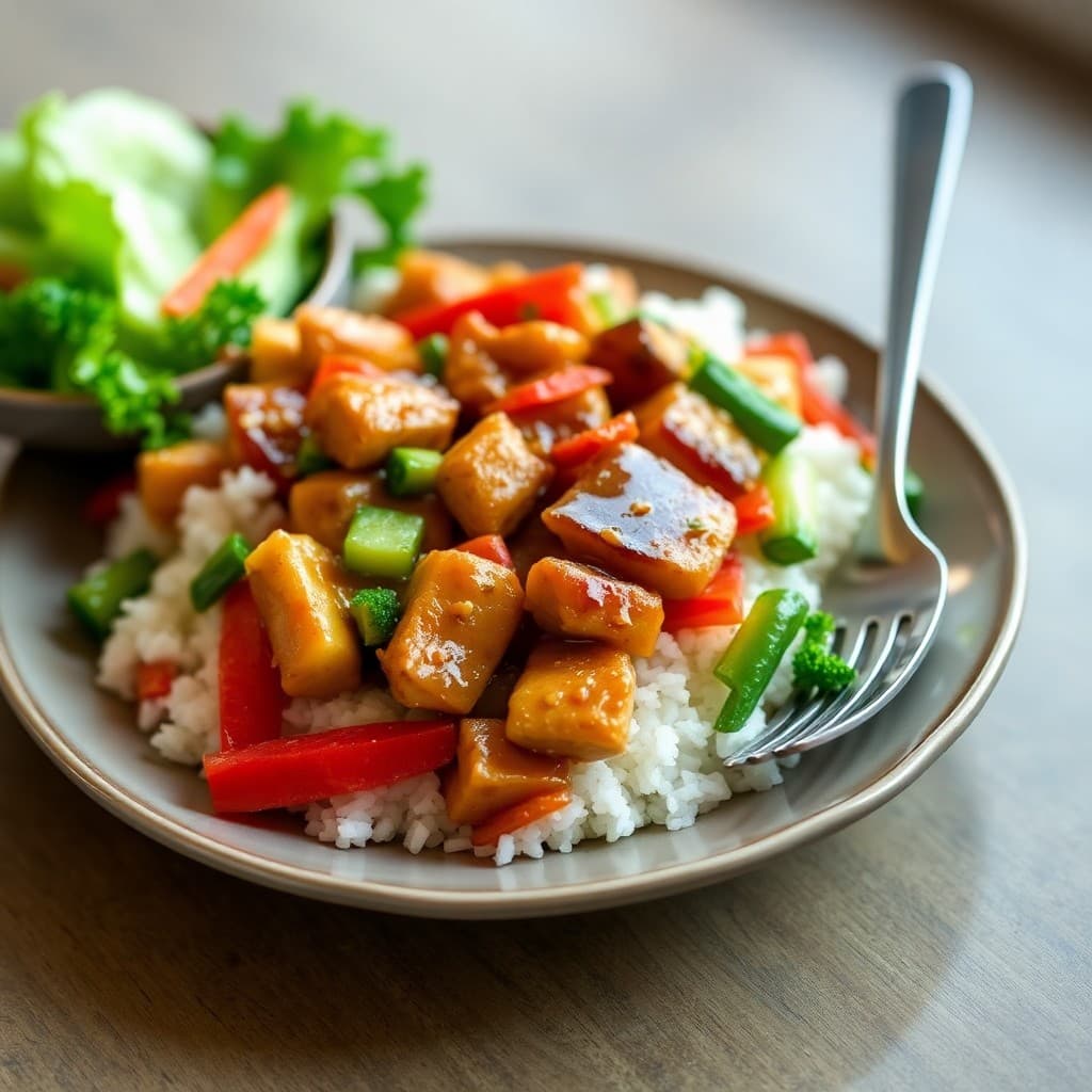 Teriyaki Chicken Stir-Fry Rice Bowls