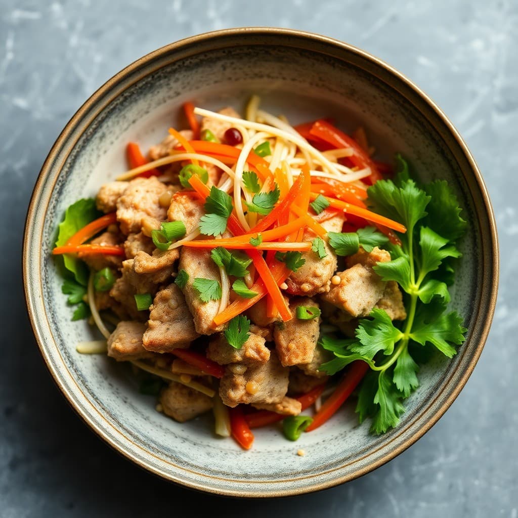 Vibrant Vietnamese Pork Banh Mi Bowls
