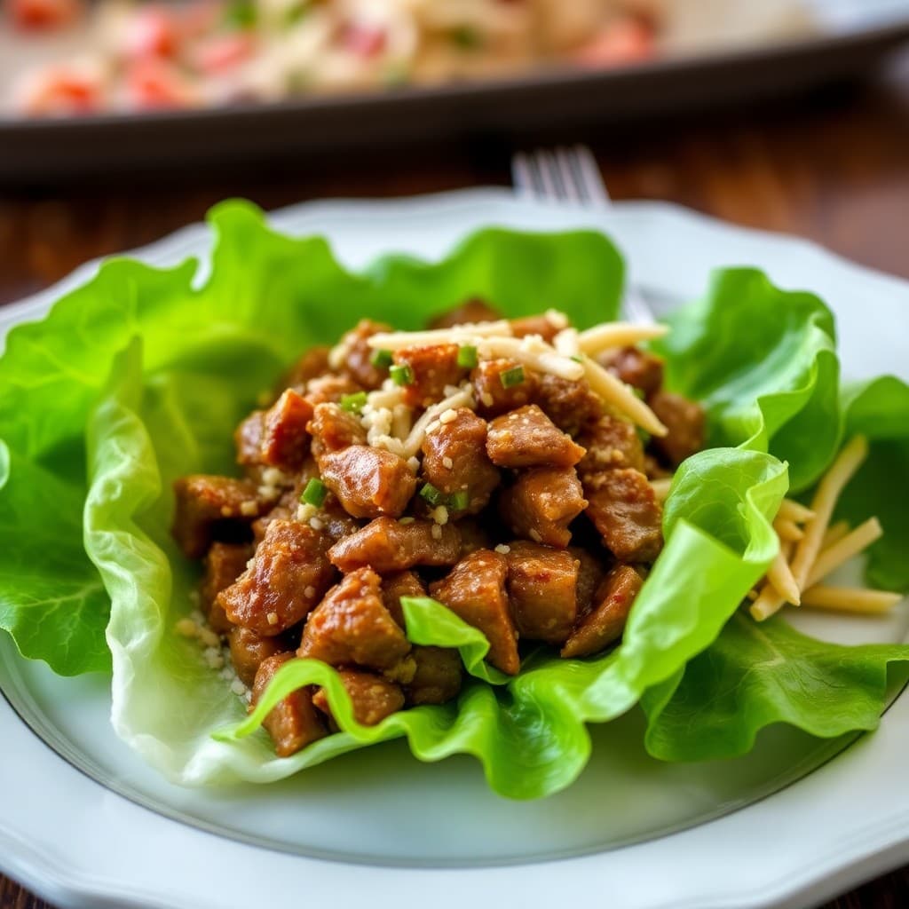 Korean Bulgogi Beef Lettuce Wraps with Sesame Slaw