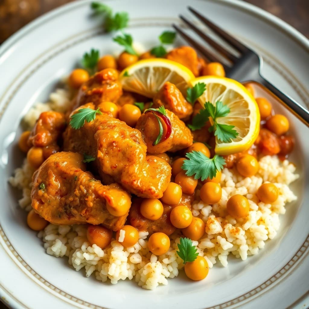 Moroccan Lemon Chicken Tagine