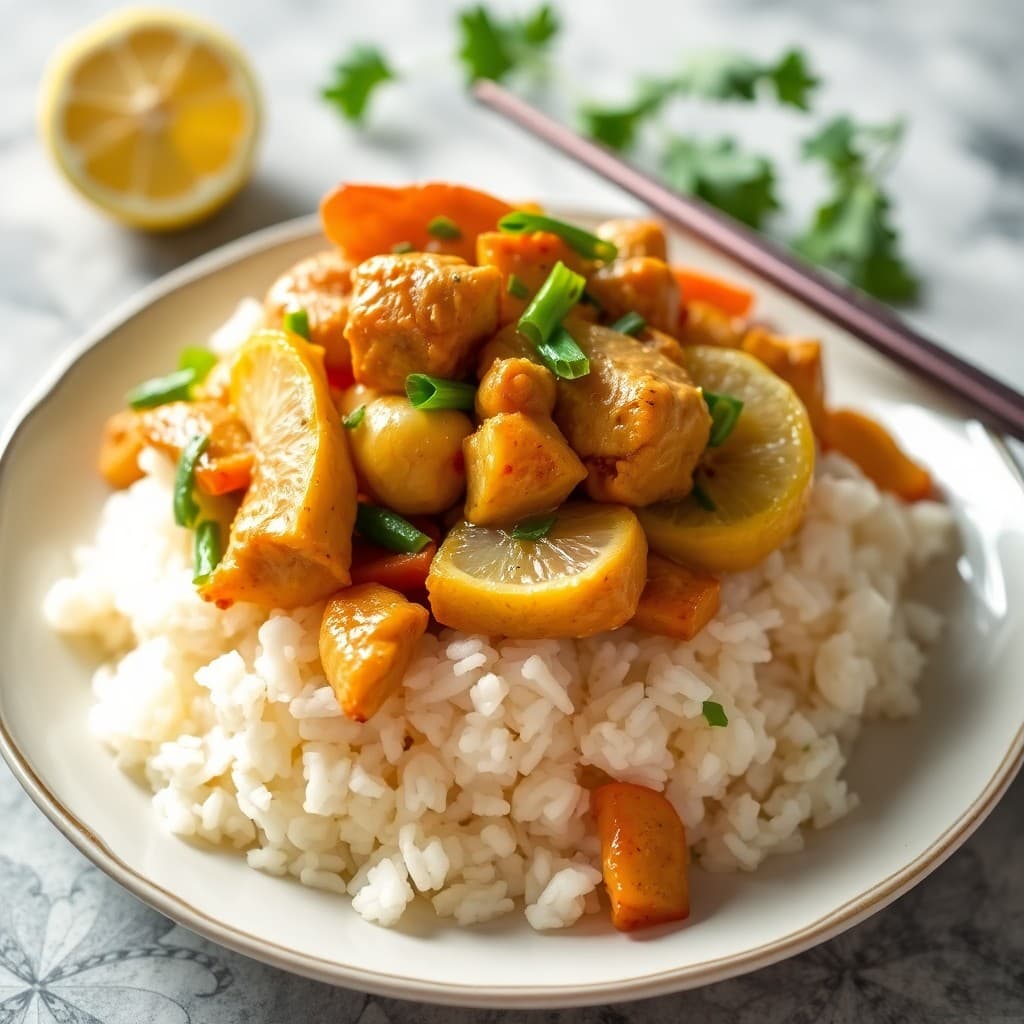 Lemon Garlic Chicken Stir Fry