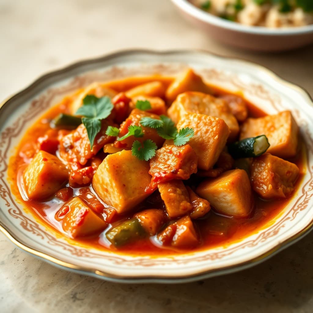 Korean Kimchi Jjigae with Tofu