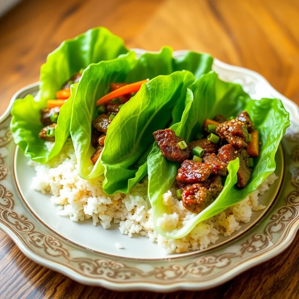 Sizzling Bulgogi Beef Lettuce Wraps