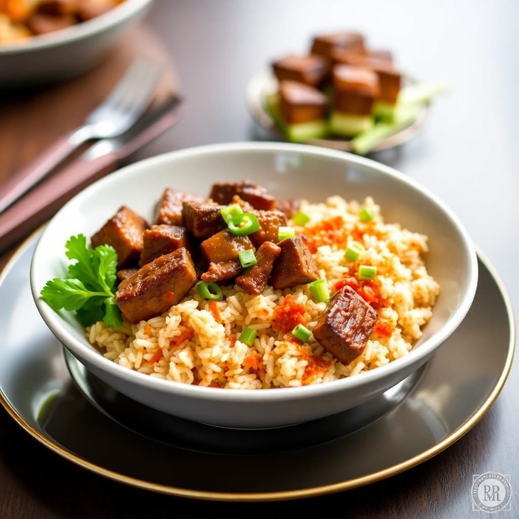 Korean Bulgogi Beef Bowls with Kimchi Fried Rice