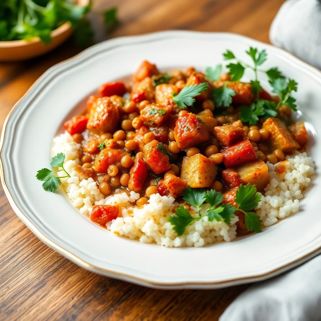 Spiced Lentil and Vegetable Stew