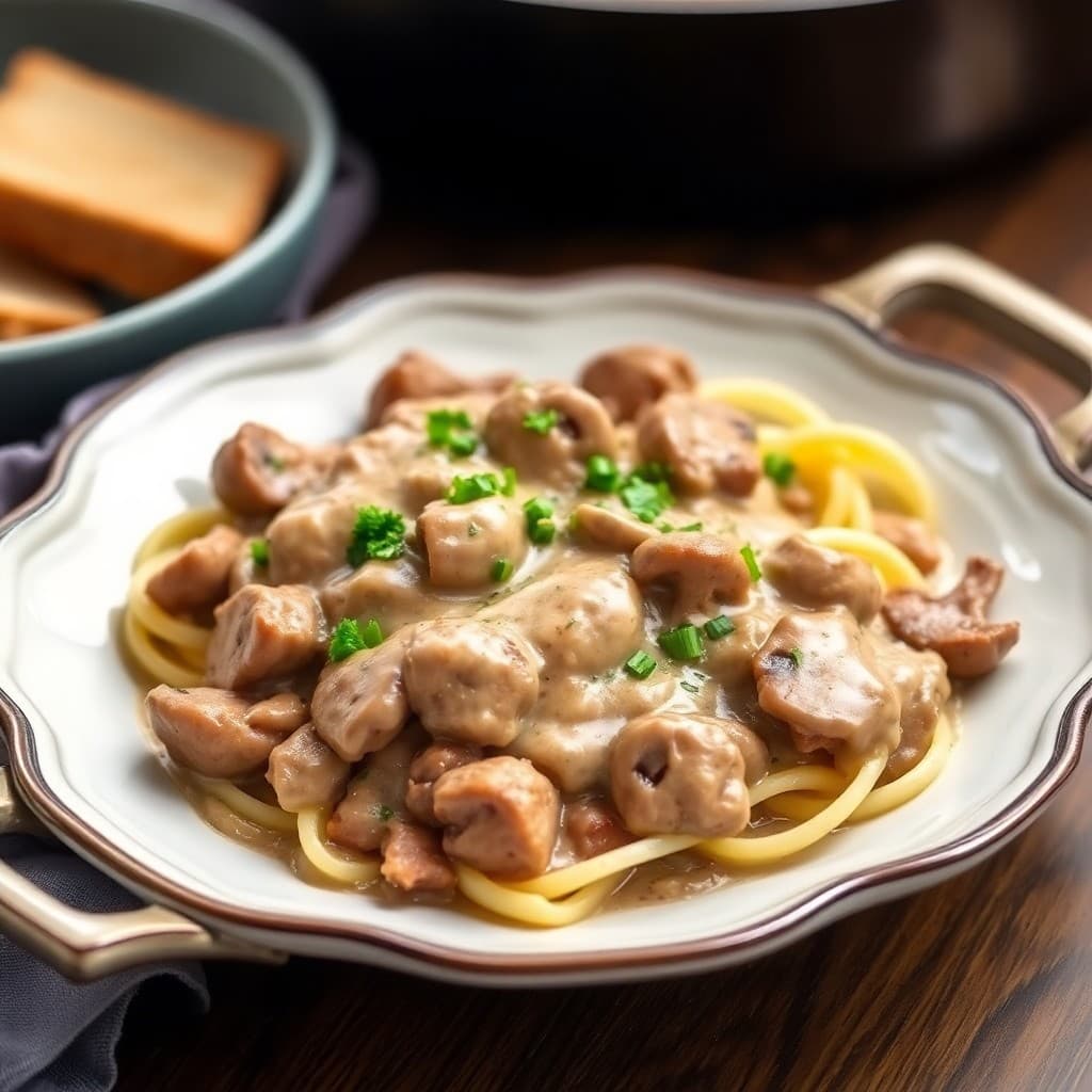 Keto-Friendly Beef Stroganoff