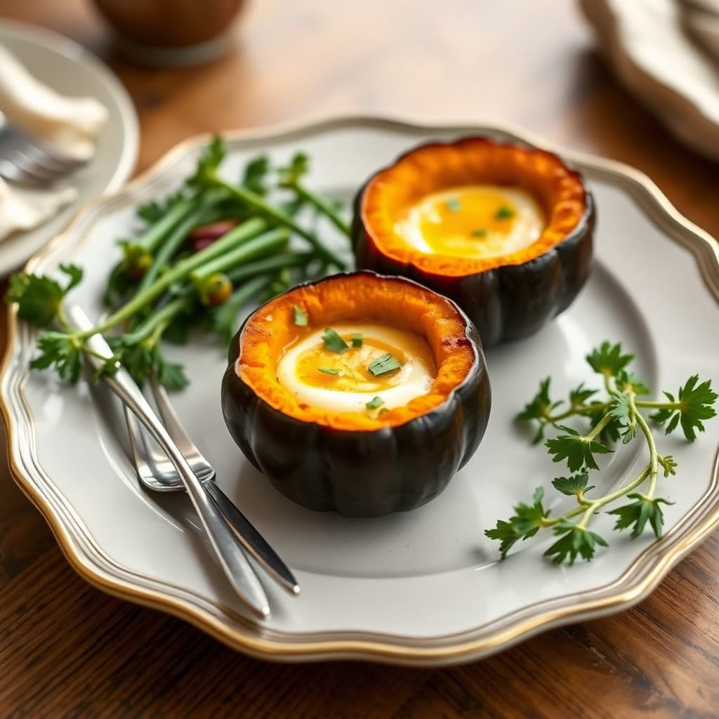 Baked Pumpkin Egg Cups