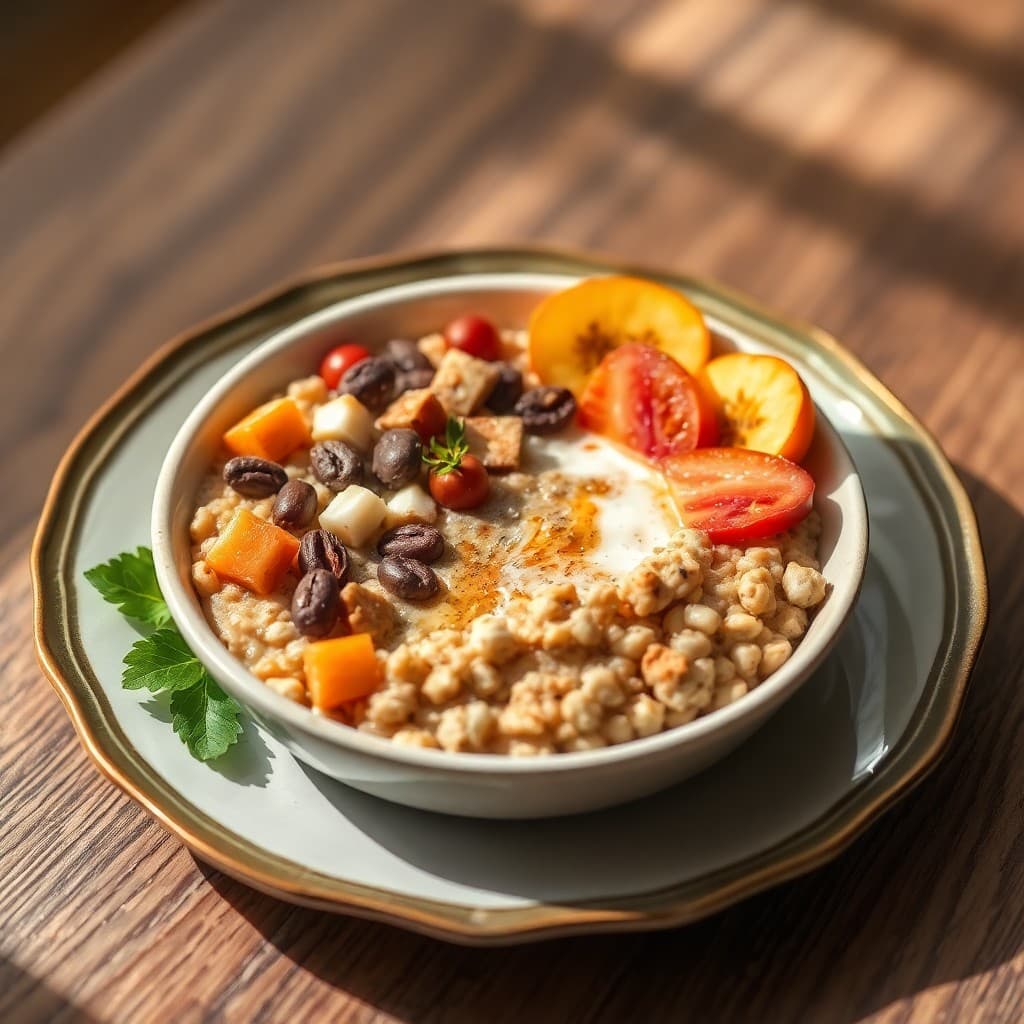 Autumn Protein-Packed Oatmeal Bowl
