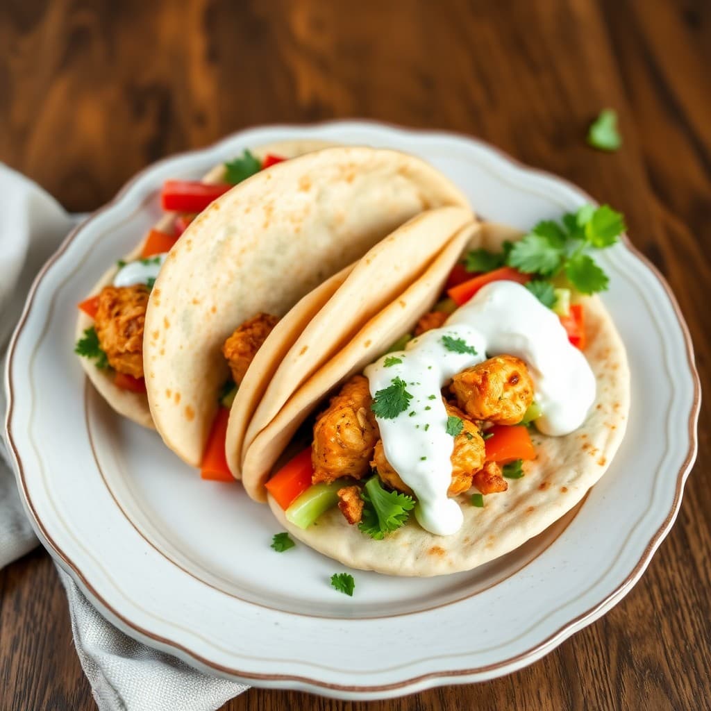 Zesty Mediterranean Chicken Pitas
