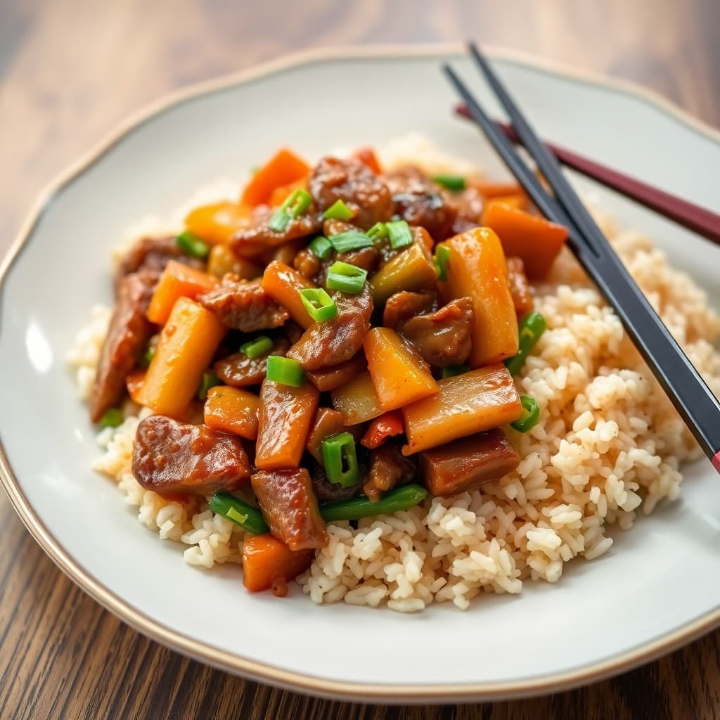 Korean Beef & Veggie Stir-Fry