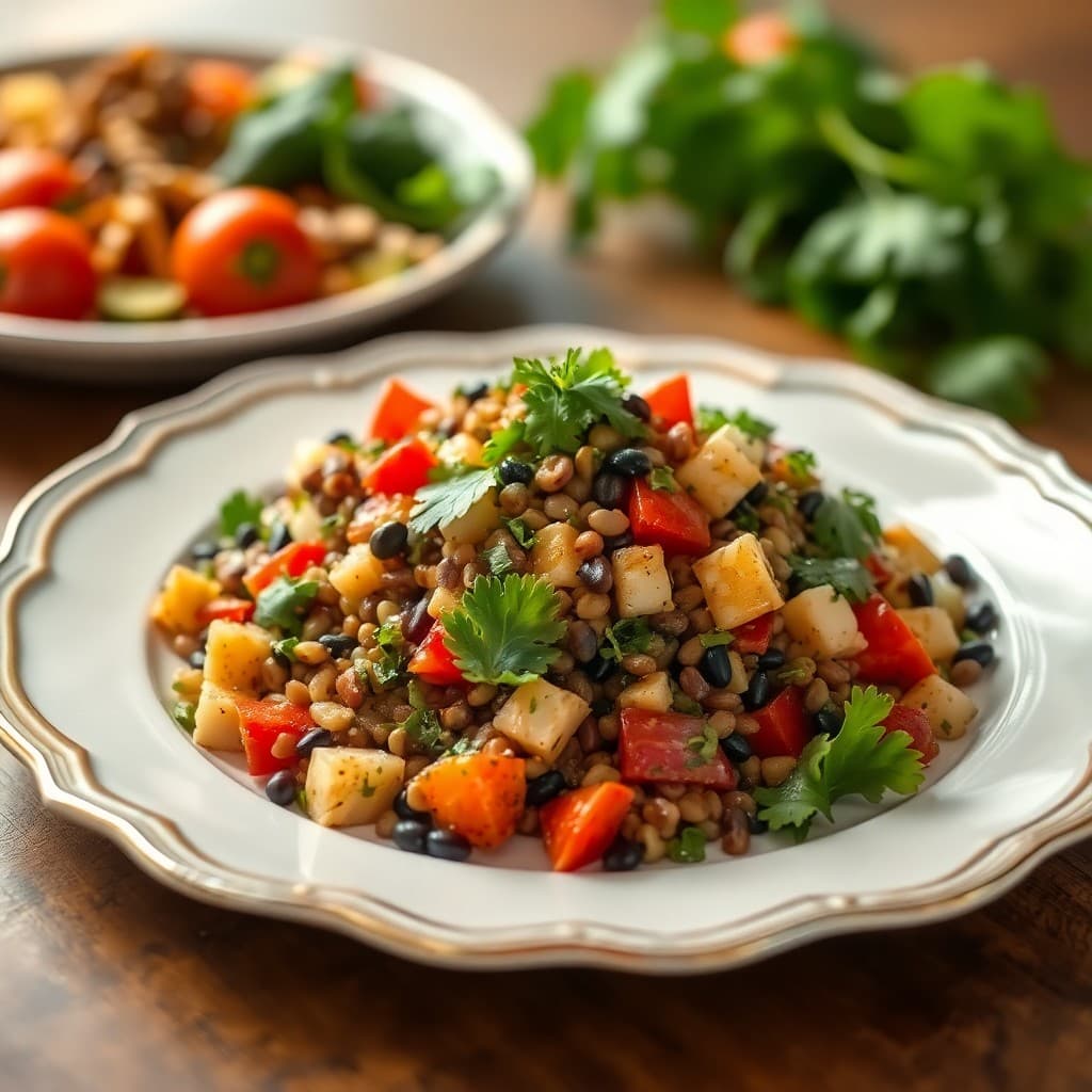 Mediterranean Lentil and Vegetable Salad