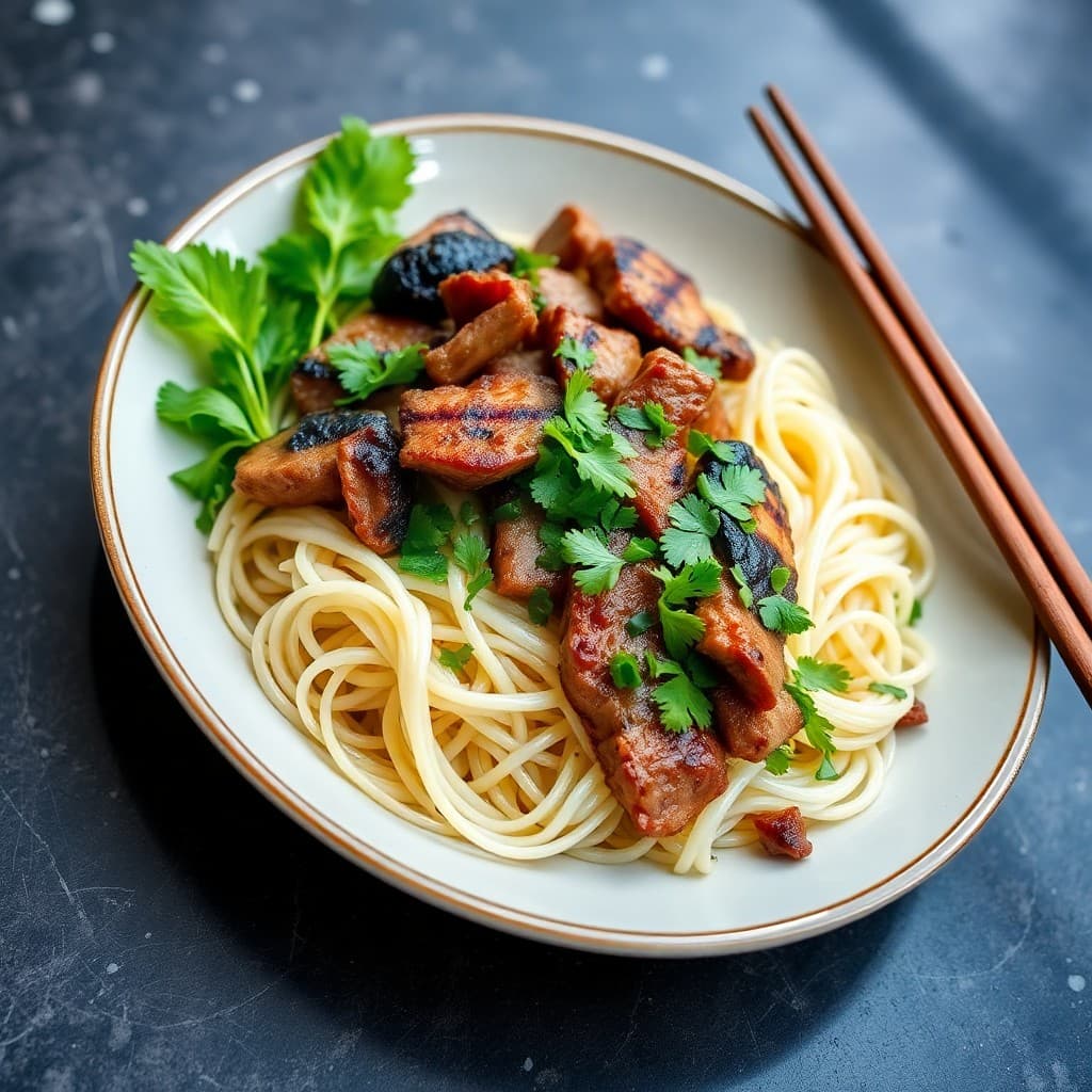 Vietnamese Lemongrass Beef Bún Chả