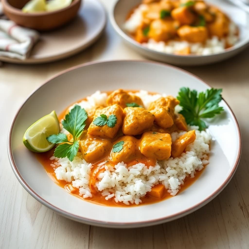 Aromatic Thai Coconut Curry Chicken Bowls