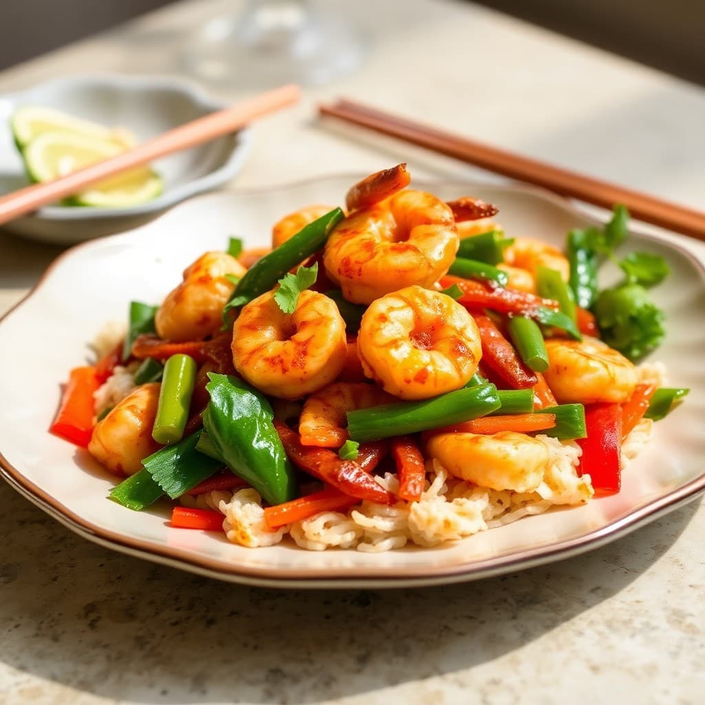 Spicy Thai Shrimp Stir-Fry