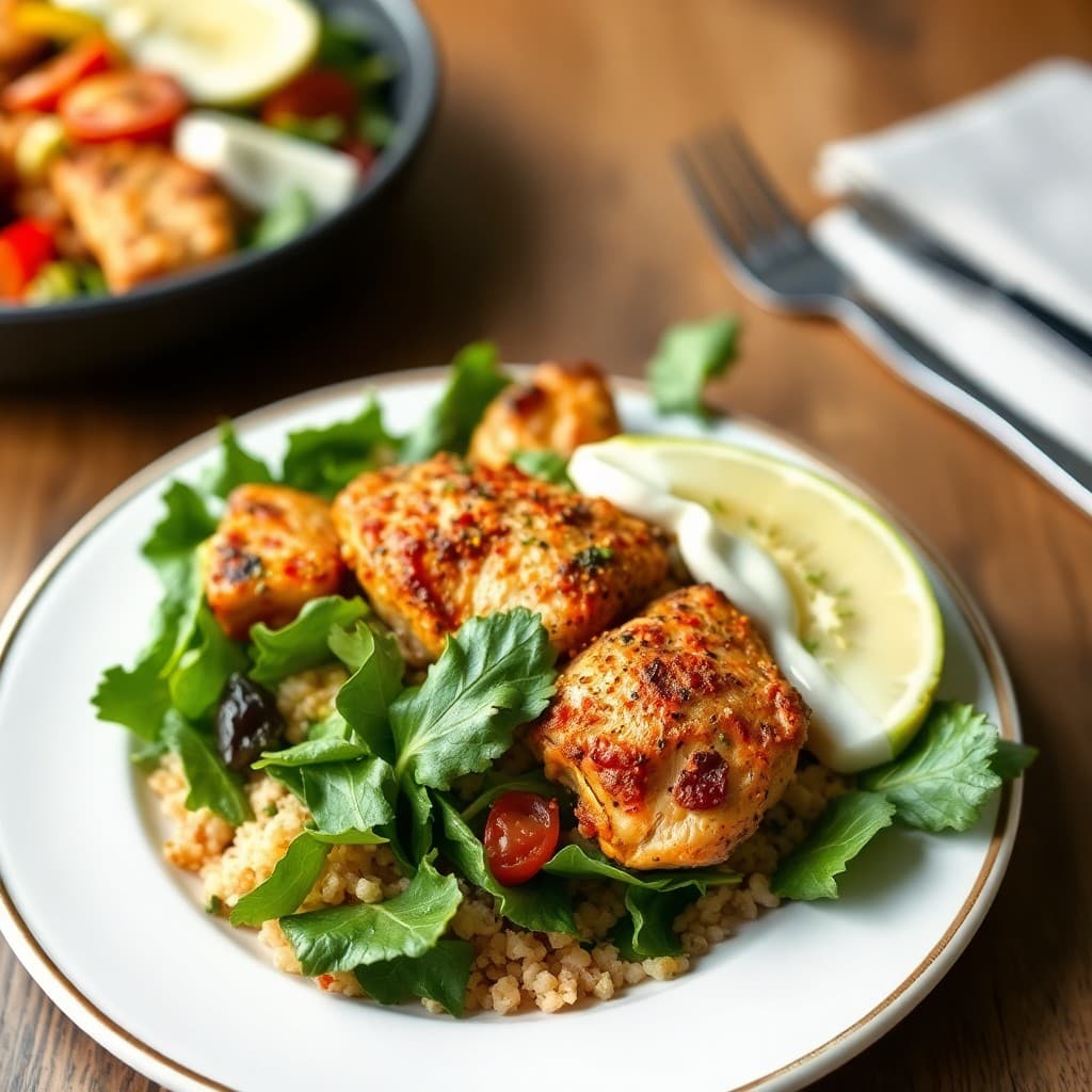 Mediterranean Chicken Burrito Bowls