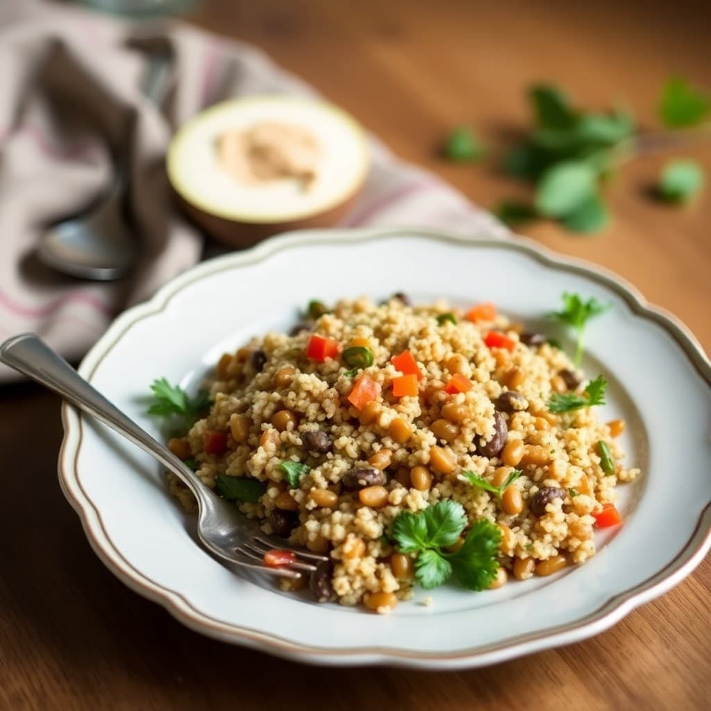 Autumn Lentil and Quinoa Pilaf