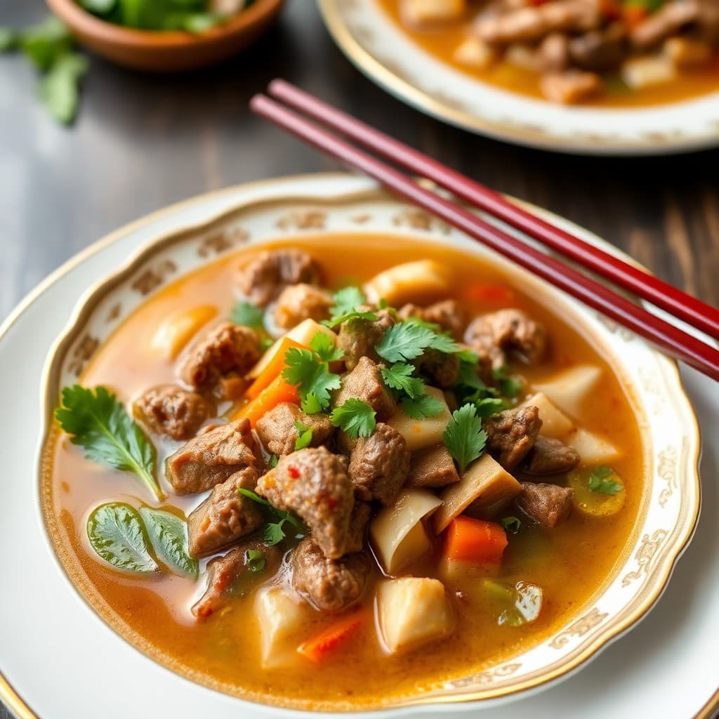 Vibrant Vietnamese Beef Pho