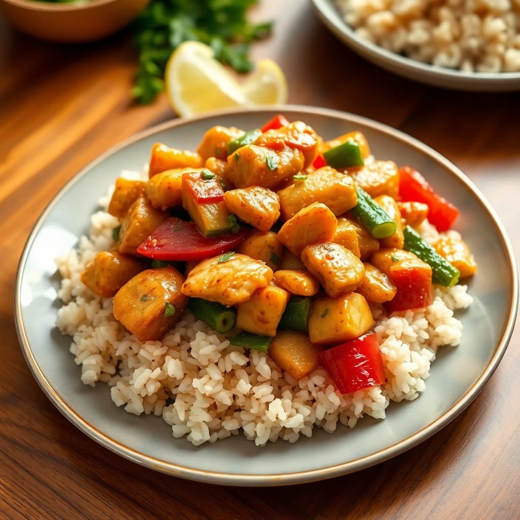 Sizzling Ginger-Garlic Chicken and Veggie Stir-Fry