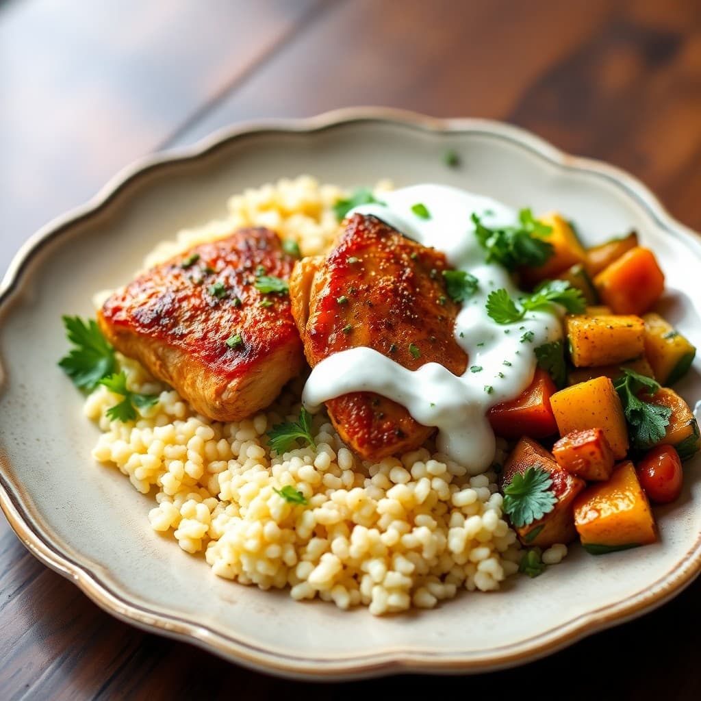 Moroccan-Spiced Chicken Couscous Bowls