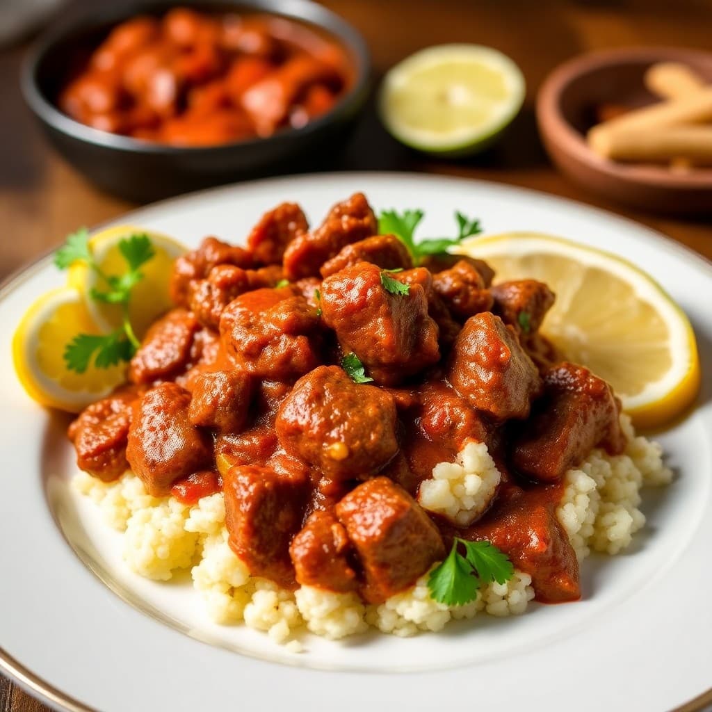Sizzling Moroccan Spiced Beef Tagine