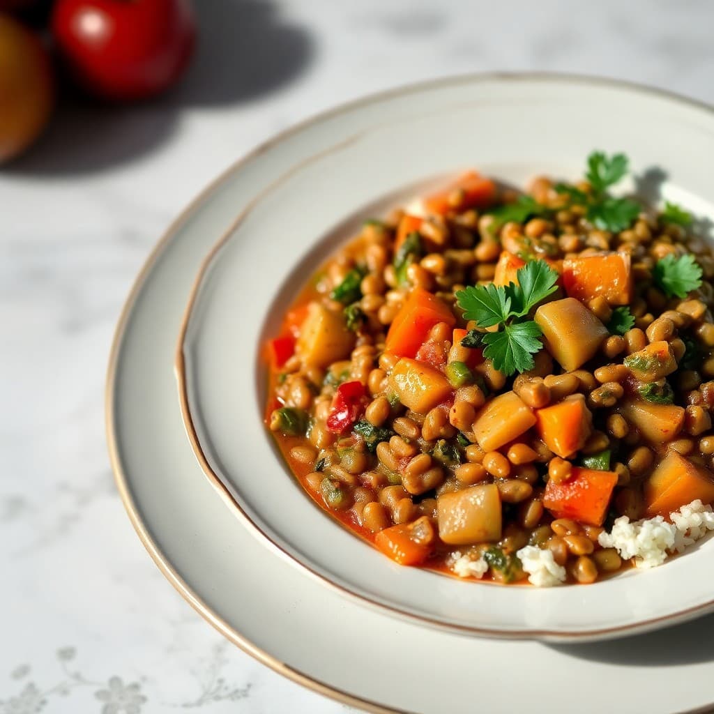 Hearty Lentil and Vegetable Stew