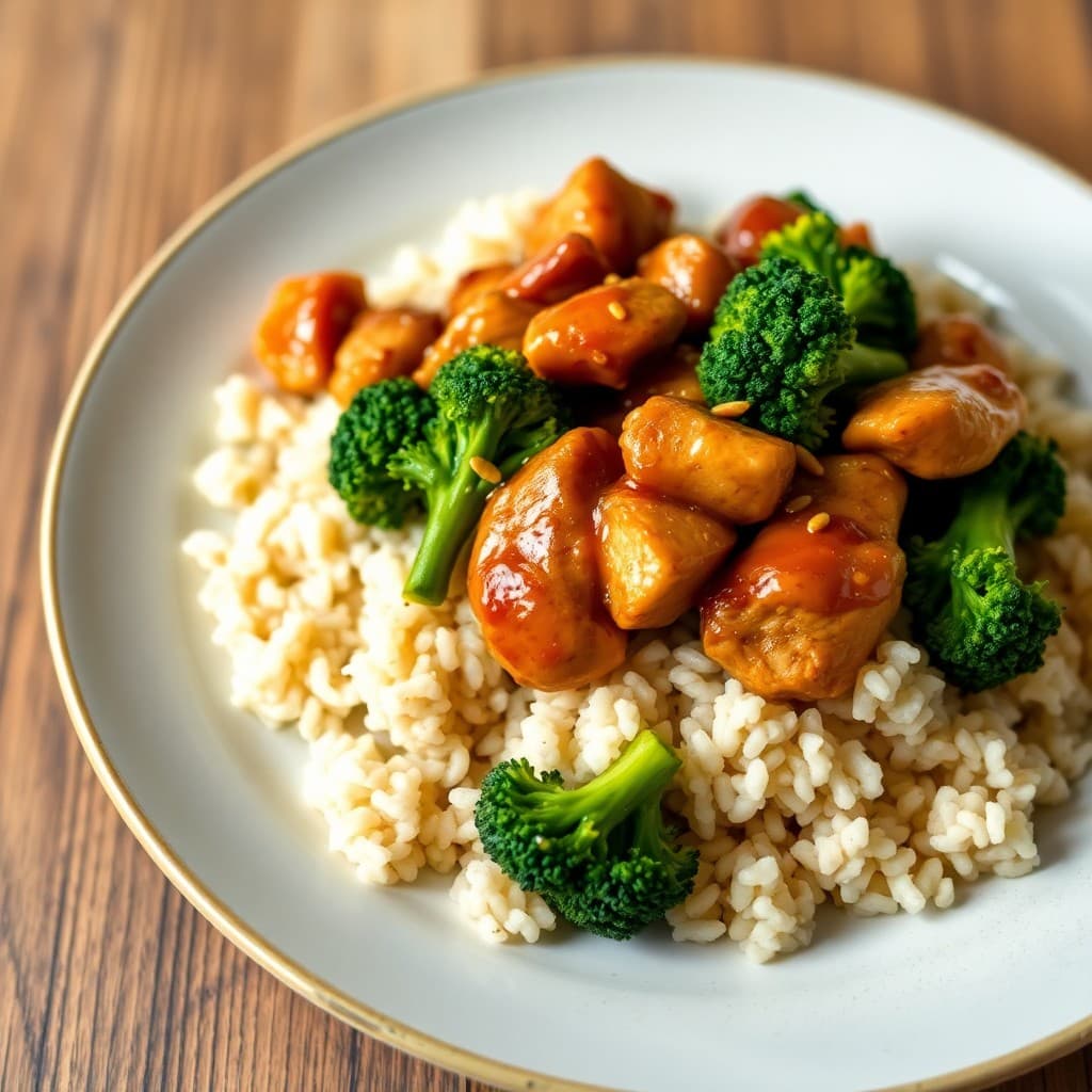 Teriyaki Chicken Stir-Fry with Sesame Broccoli
