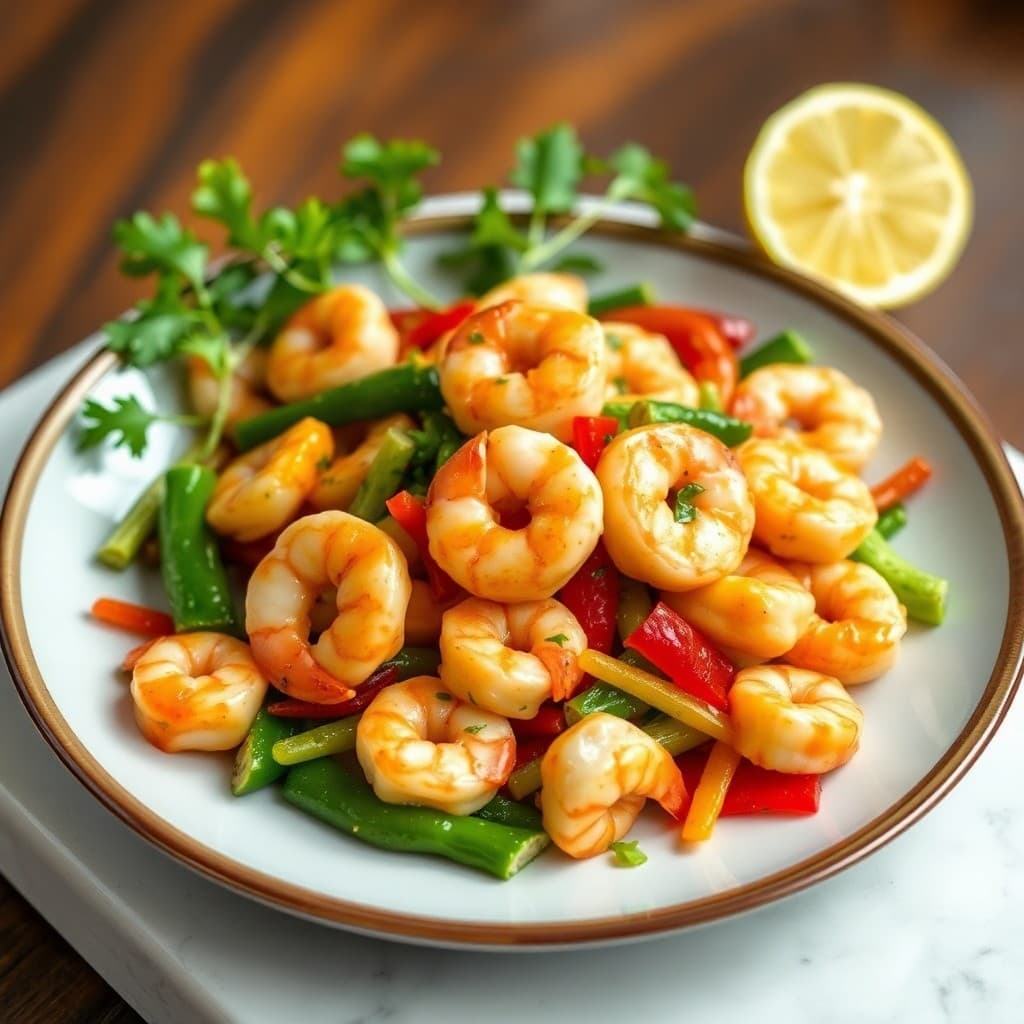 Sizzling Lemon-Garlic Shrimp Stir-Fry