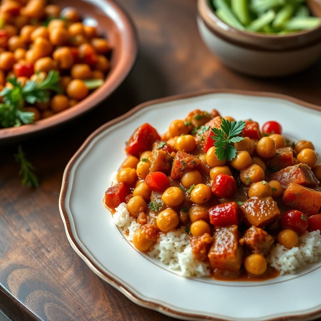 Moroccan Chickpea and Vegetable Stew