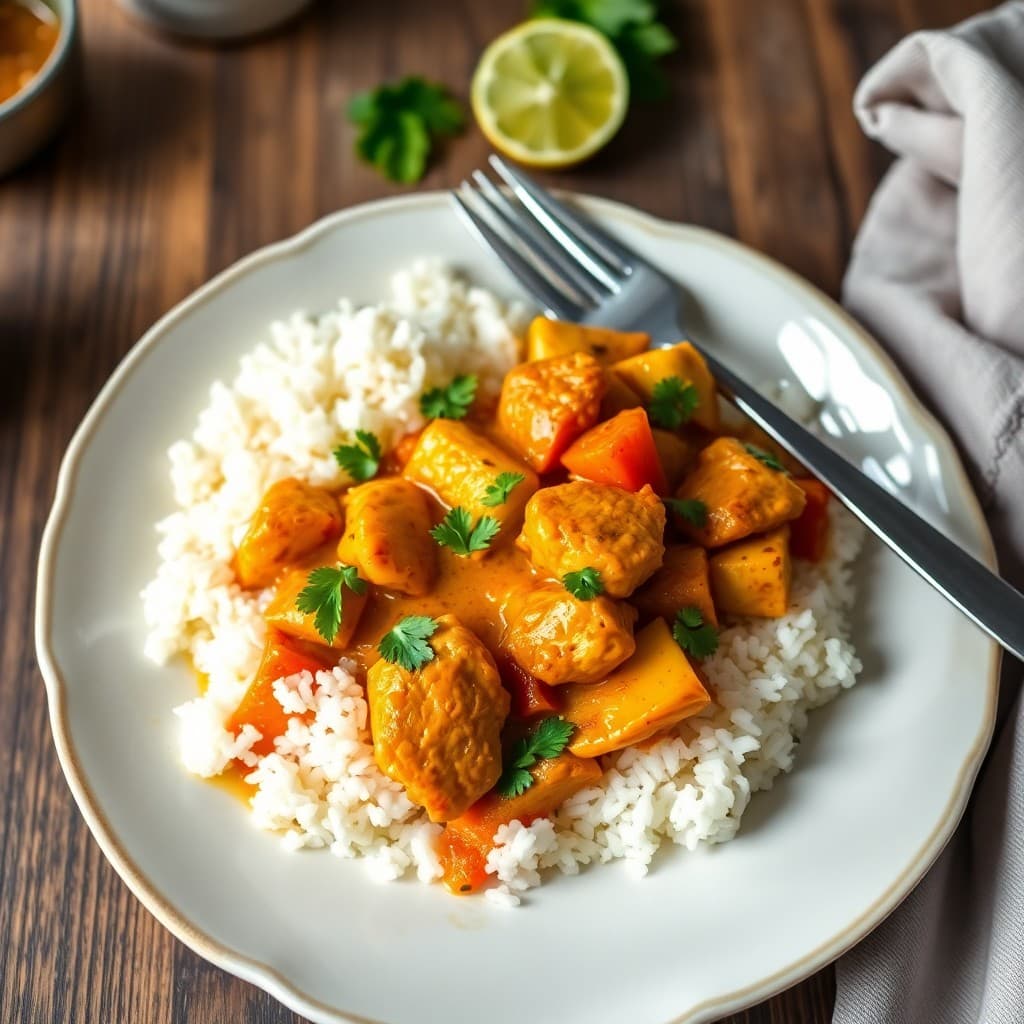 Vibrant Thai Chicken Curry Bowls