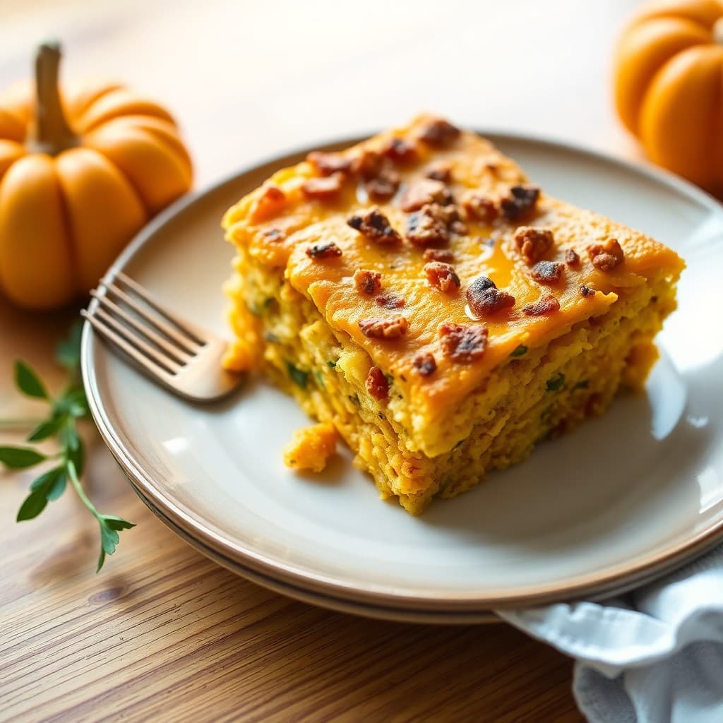 Paleo Pumpkin Spice Breakfast Casserole