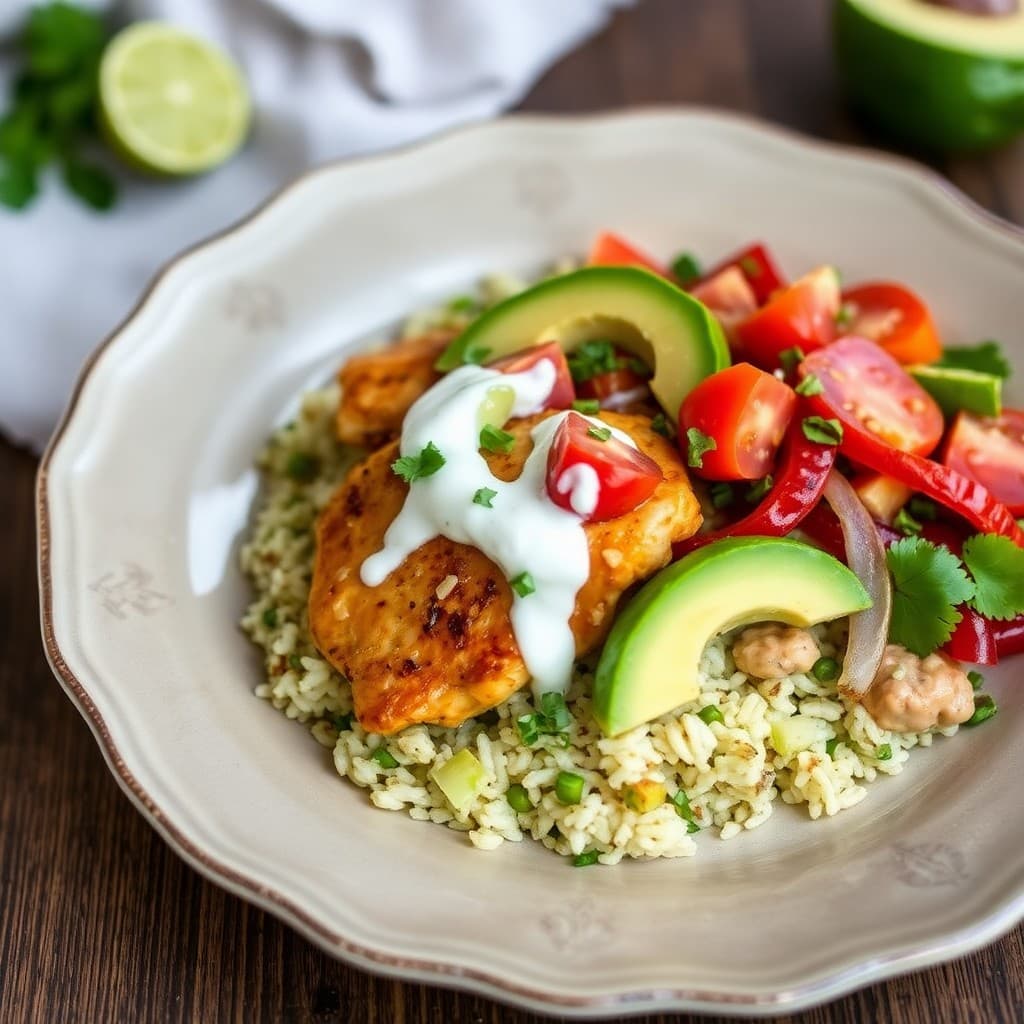 Zesty Honey-Lime Chicken Fajita Bowls