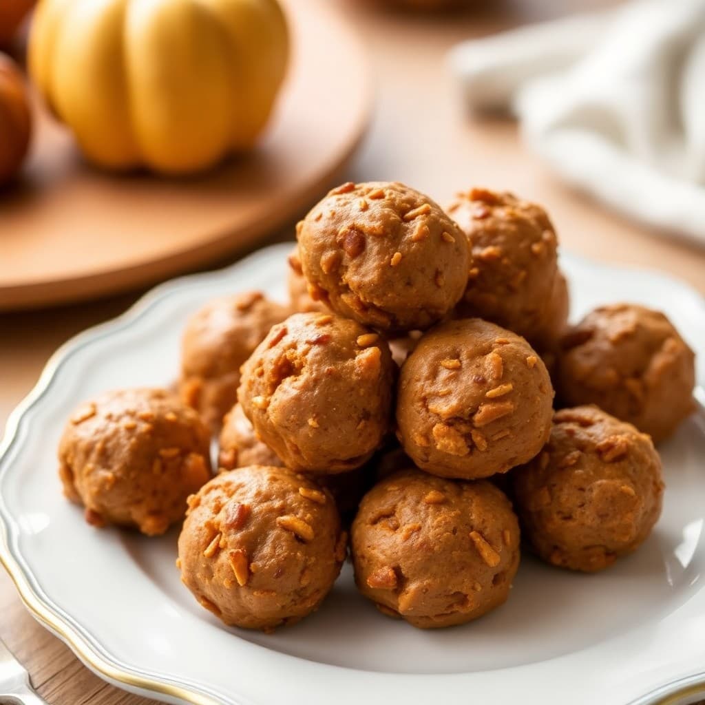 Autumn Protein Pumpkin Bites