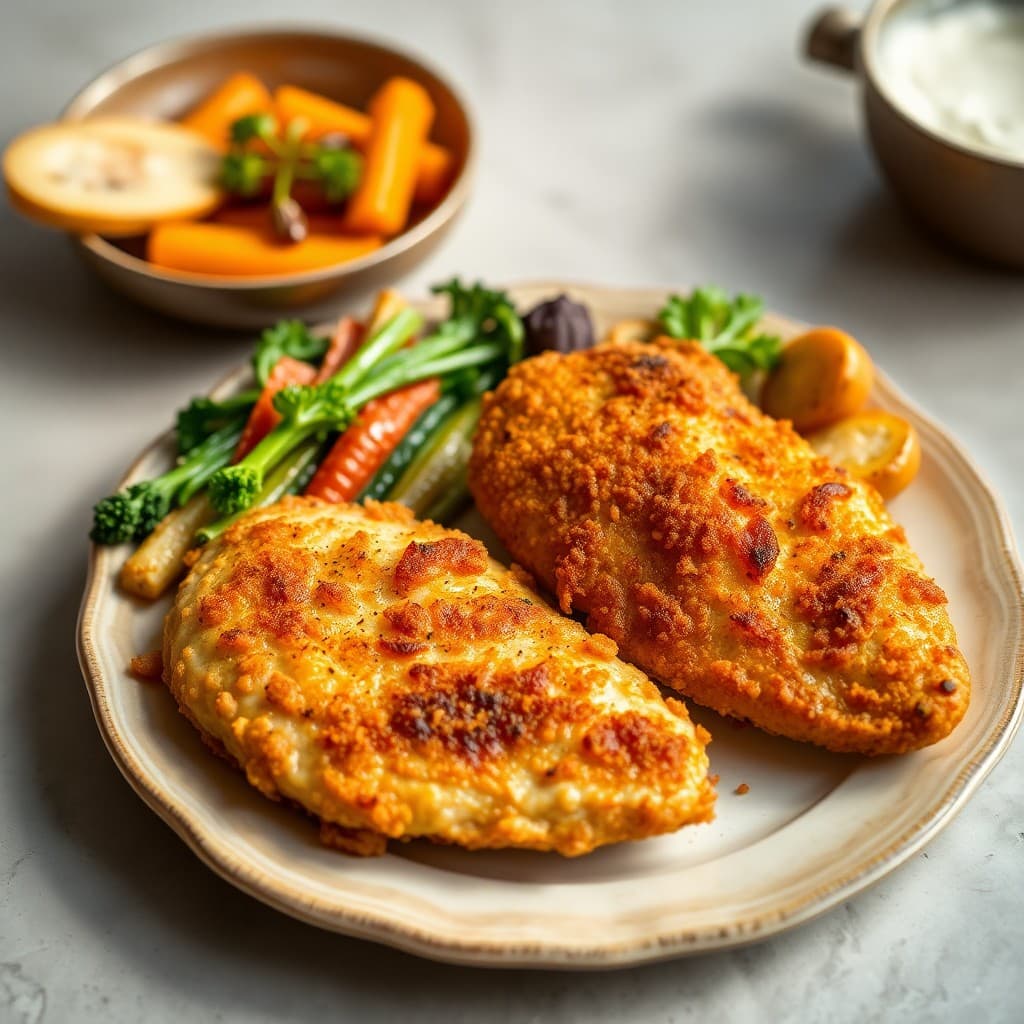Baked Chicken Tenders with Roasted Veggies