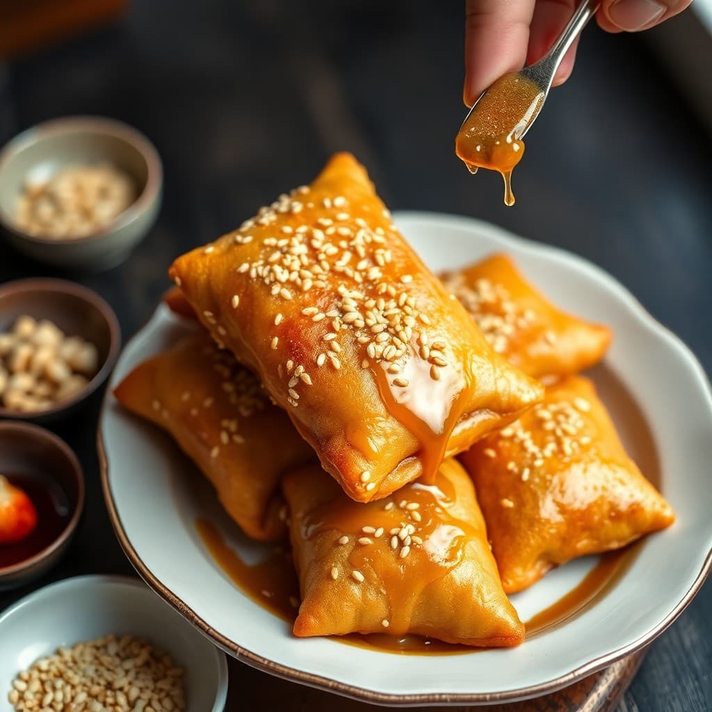 Korean Sesame Honey Butter Chestnut Hotteok