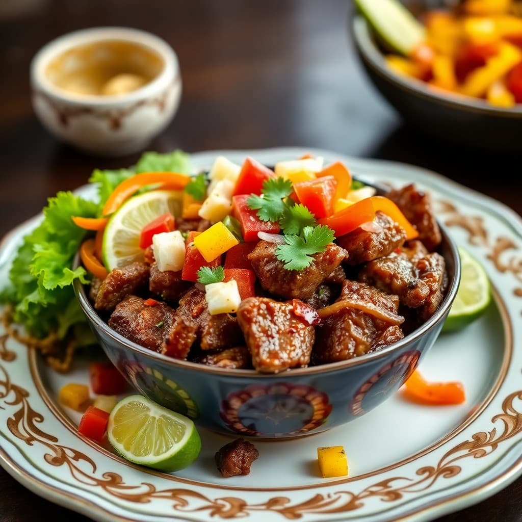 Zesty Brazilian Beef Fajita Bowls