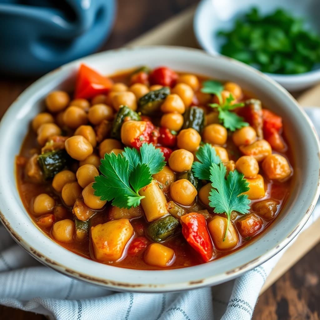 Mediterranean Vegetable and Chickpea Stew