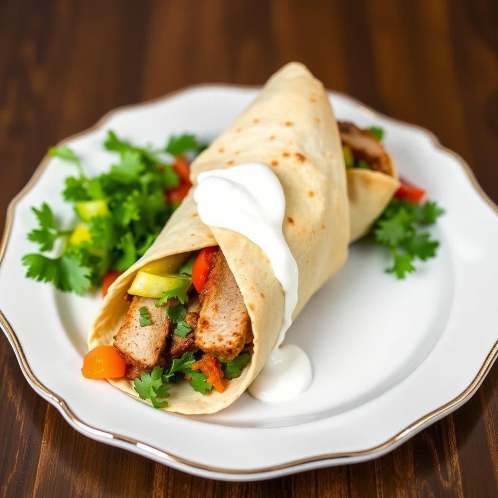 Moroccan Spiced Pork Tenderloin Wraps