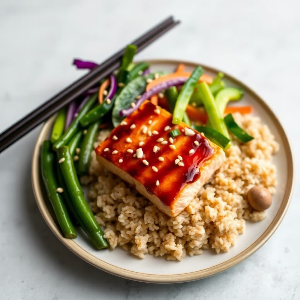 Honey Garlic Teriyaki Salmon Bowls