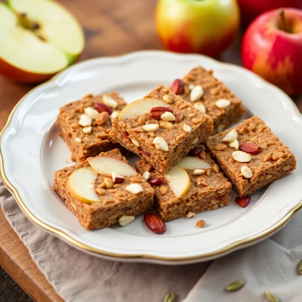 Autumn Apple and Almond Snack Bars