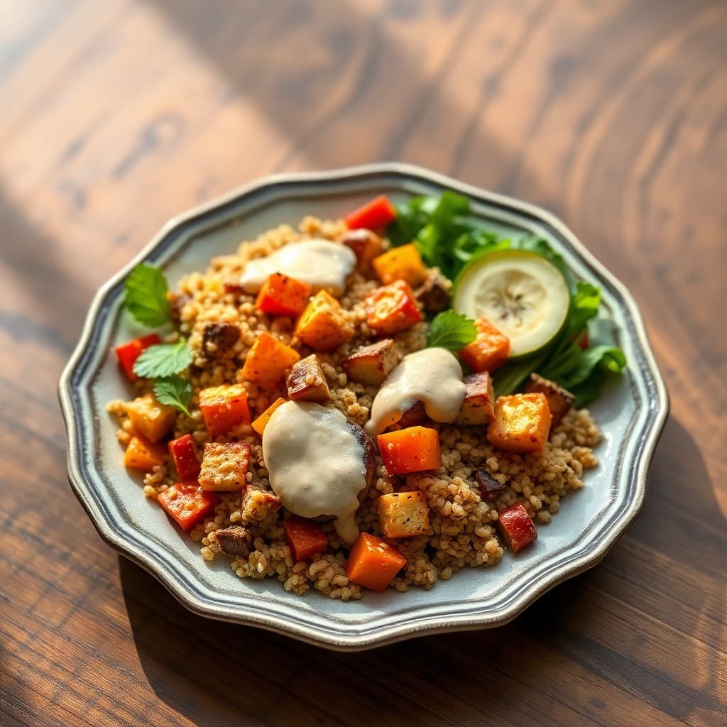 Autumn Quinoa Bowl with Roasted Veggies