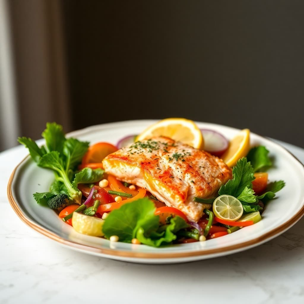 Citrus Garlic Salmon Bowls