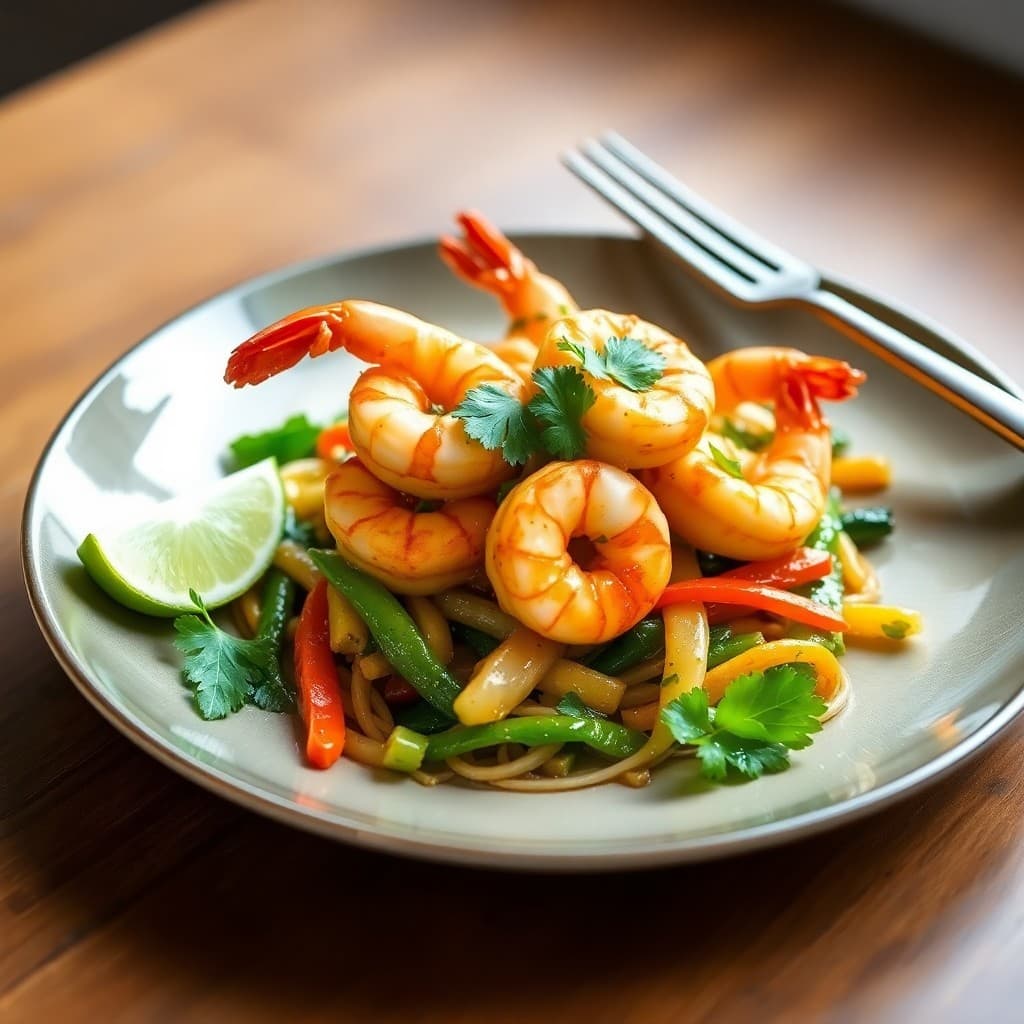 Sizzling Coconut Lime Shrimp Stir-Fry