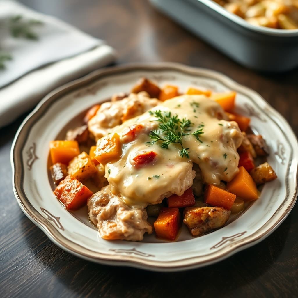 Cozy Autumn Chicken Bake