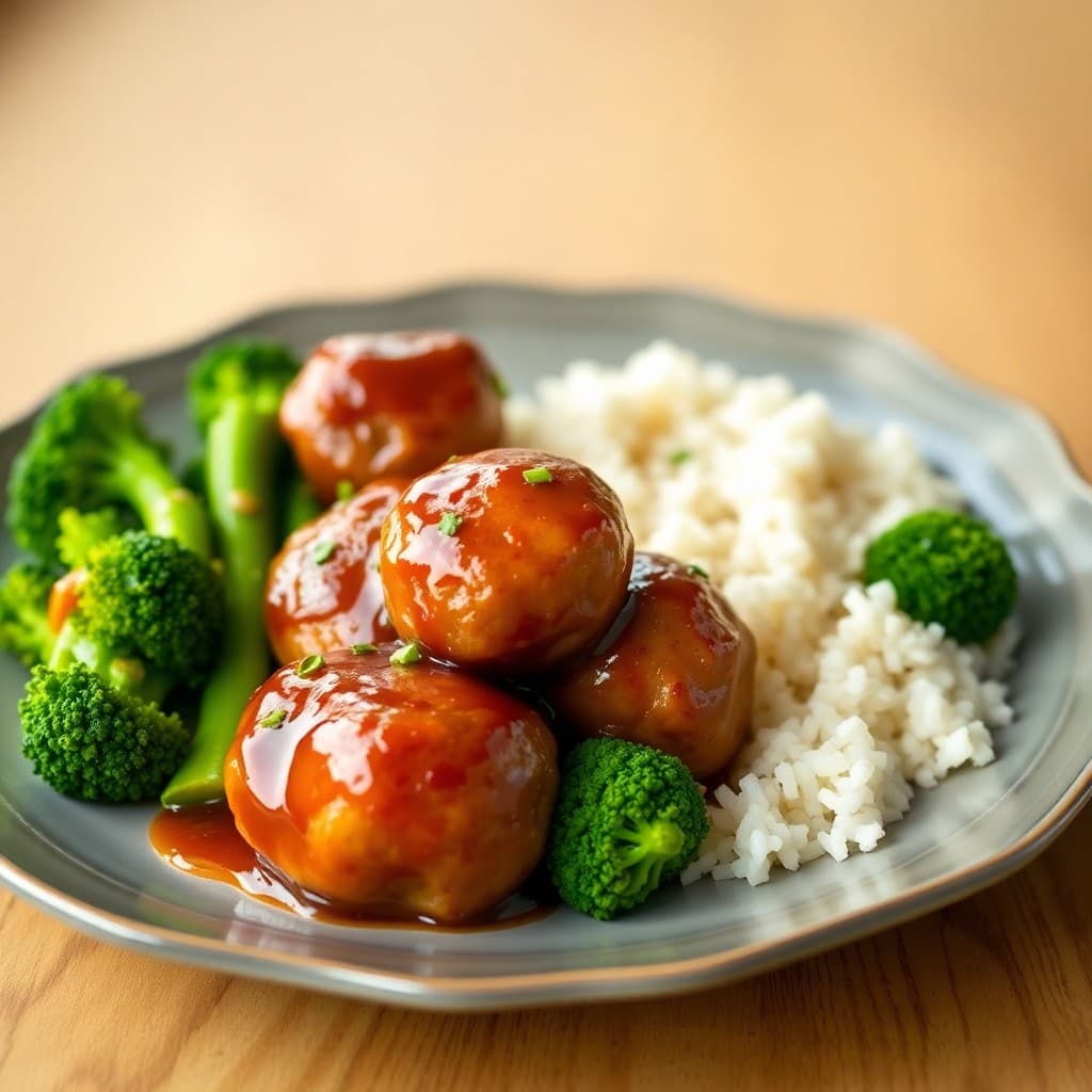 Teriyaki Chicken Meatball Bites