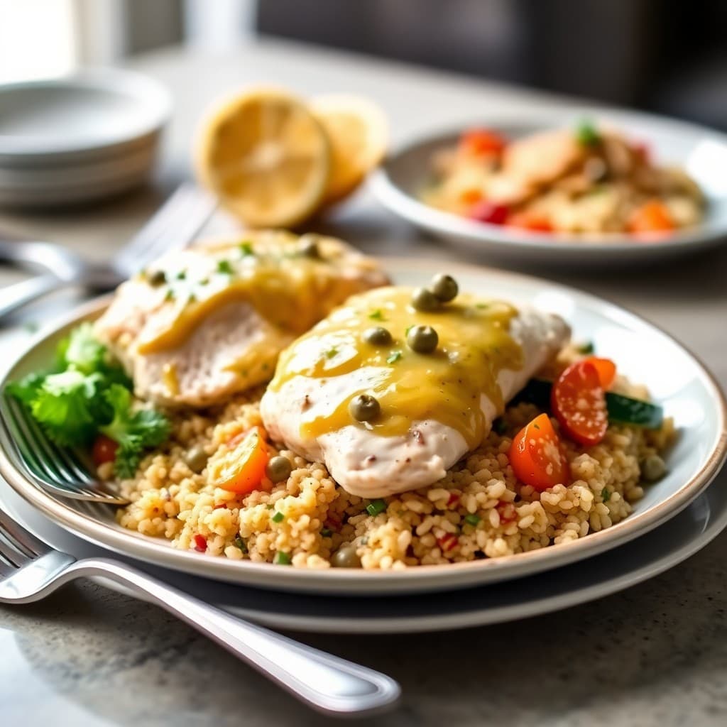 Vibrant Lemon Chicken Piccata Bowls