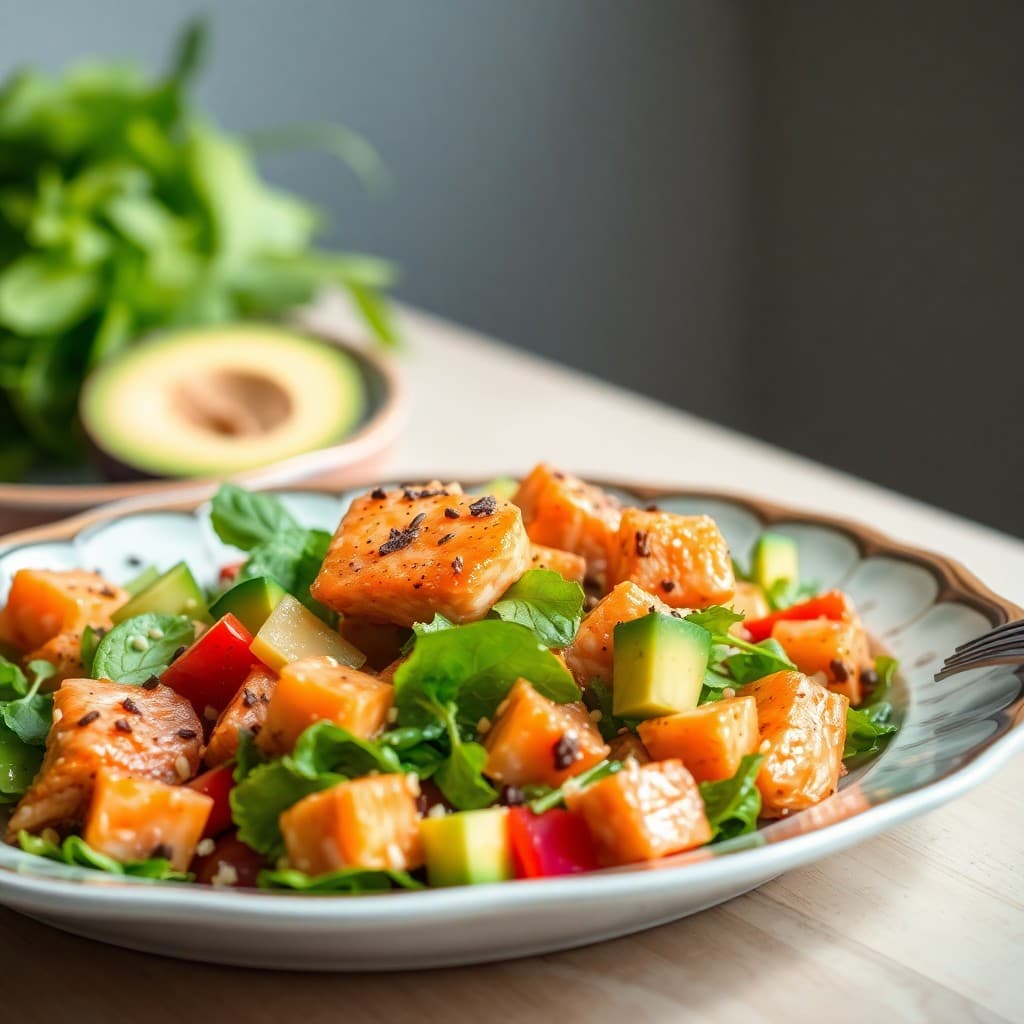 Protein-Packed Salmon Avocado Salad